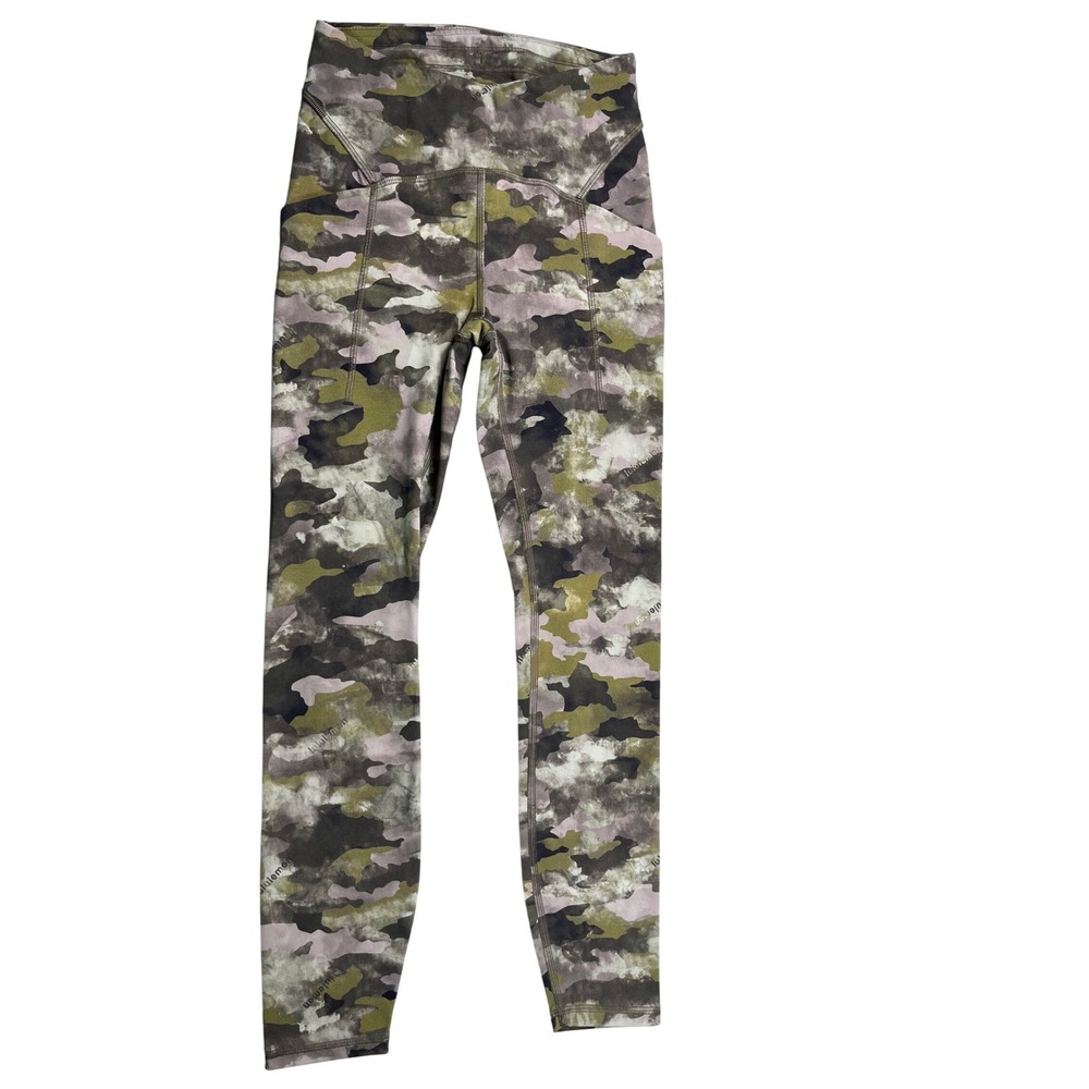Lululemon Align Leggings Size 2 Green Camo High Rise Yoga Athletic Pants